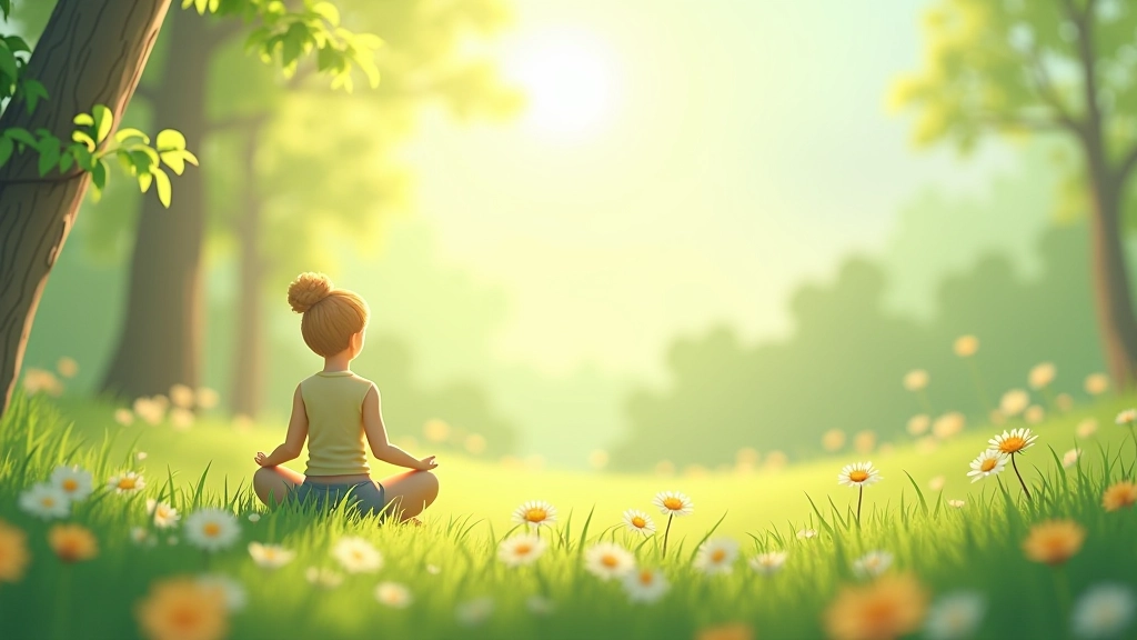 Concept de pleine conscience illustré par un environnement serein et paisible