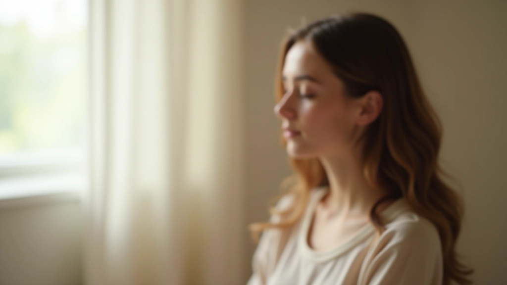 Personne assise en silence, pratiquant la méditation respiratoire