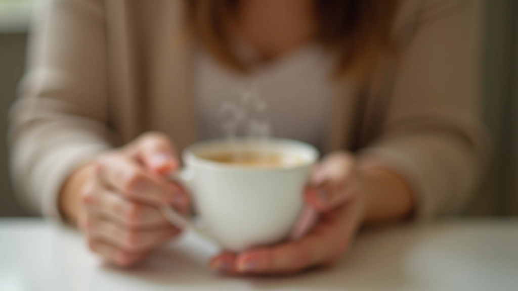 Personne versant du thé dans une tasse en porcelaine blanche, gestes délicats, vapeur visible, moment de rituels quotidiens